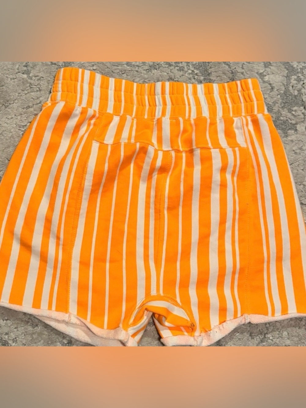 NWT Free People Movement S All Star Printed Shorts Newport Stripe Orange 🍊NEW - Picture 4 of 7